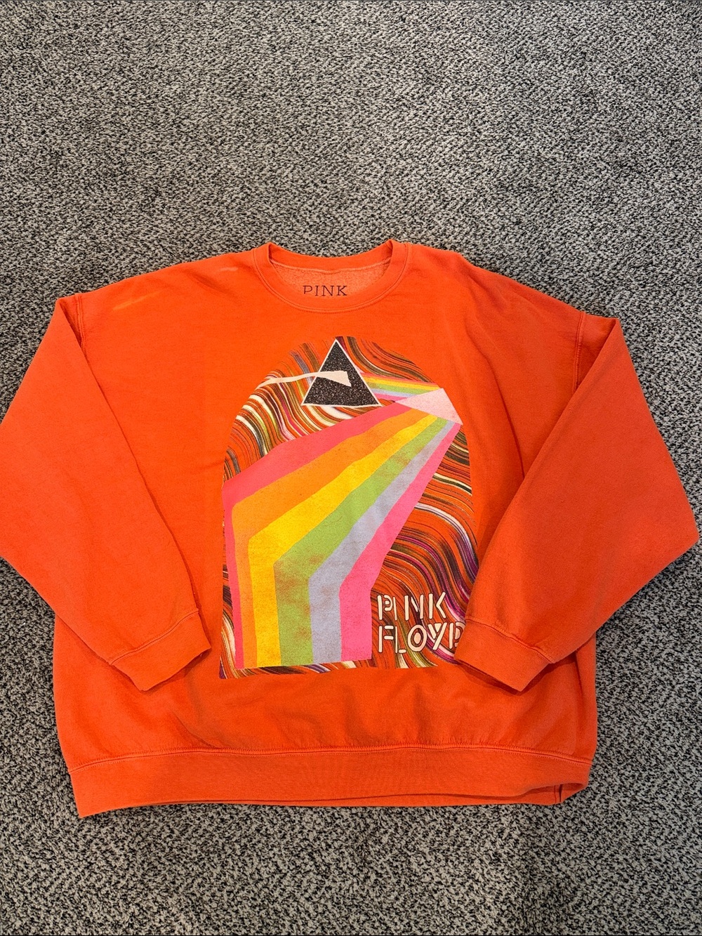 Urban outfitters crewneck Orange Pink Floyd Graphic Crewneck Sweatshirt